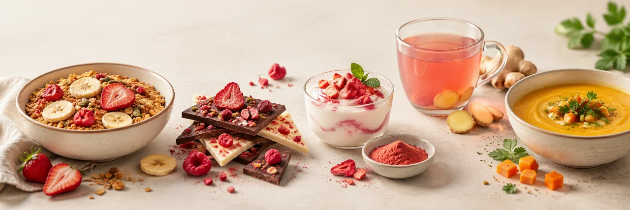 Food applications using fruit and vegetable ingredients