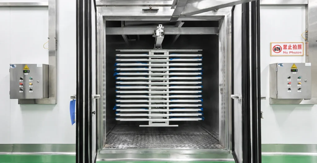 Freeze-drying equipment and loading area