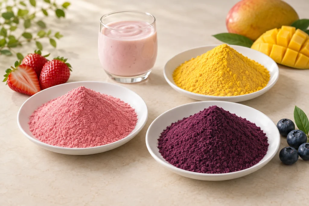 Working with Freeze-Dried Fruit Powders